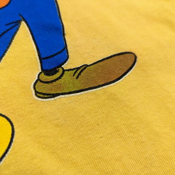 Vintage Disney World T-Shirt Kids Size XL Yellow Mickey Minnie Goofy Donald - Picture 3 of 12